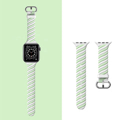 2-color Twist Band for Apple Watch 49mm / 45mm / 44mm / 42mm - Macaron Green White