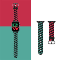 3-color Twist Band for Apple Watch 49mm / 45mm / 44mm / 42mm - Red Green Black