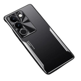 Vivo V29 Pro Case Protective TPU Hybrid Metal - Black Silver