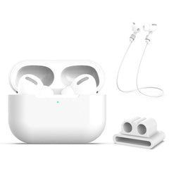 AirPods Pro 3 in 1 Silicone Earphone Protective Case - White