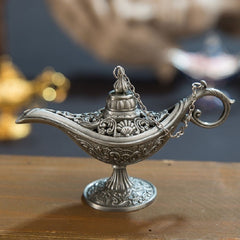 Aladdin Magic Lamp Metal Crafts Wish Lamp Home Decoration - Old Tin