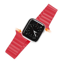 Apple Watch 49mm Band Silicone Magnetic Chain Series Dux Ducis - Red