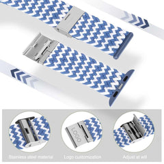 Apple Watch Band 49mm / 45mm / 44mm / 42mm With Woven Braided - Blue