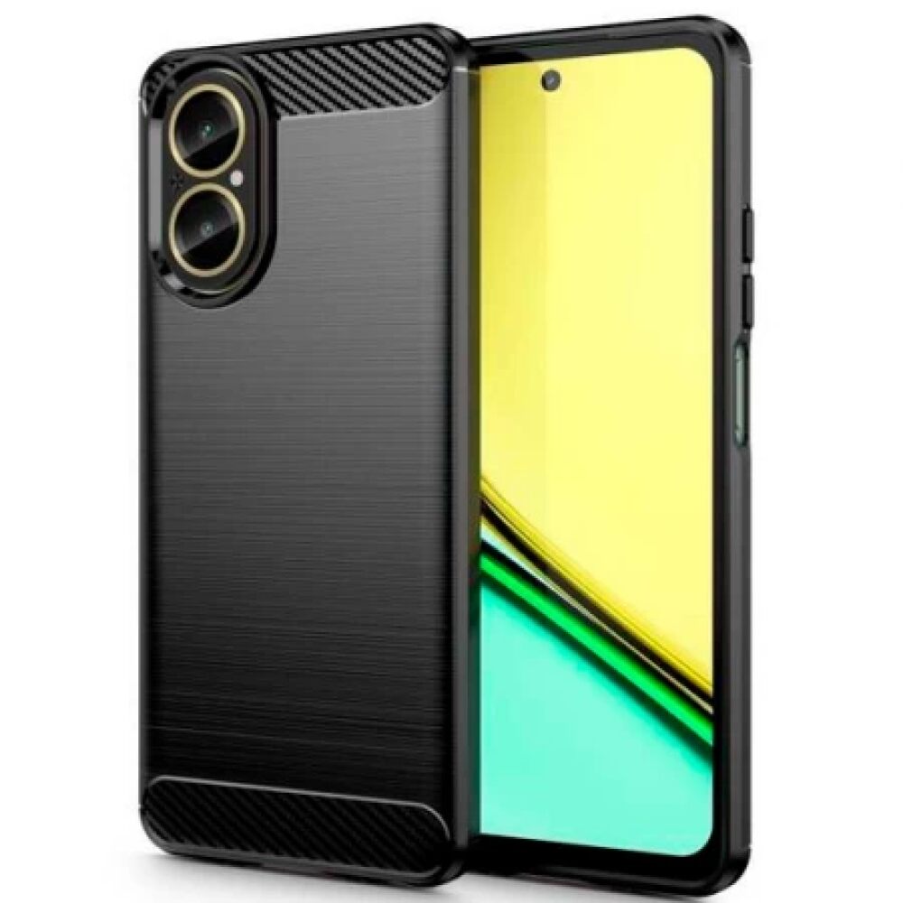 OPPO Reno8 T 5G Case Brushed Carbon Fiber TPU - Black