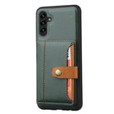 Samsung Galaxy A54 5G Case Calfskin Texture PU Leather - Green