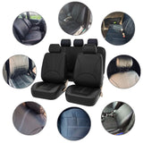 Car Seat Covers 9 in 1 Universal Four Seasons Anti-Slippery - Black