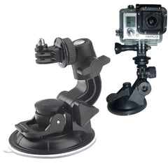 Car Window Suction Cup Mount + Tripod Holder For Sports Cameras