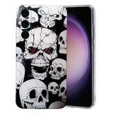 Samsung Galaxy A55 5G Case Colored Drawing TPU - Skull