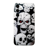 Samsung A55 Case Colored Drawing TPU - Skull