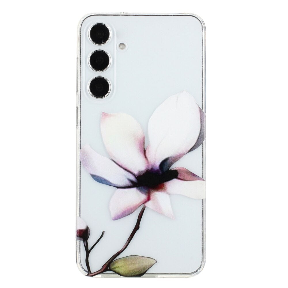 Samsung Galaxy A55 Case Colorful Painting Pattern - Peony