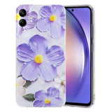 Samsung Galaxy A05 Case Shockproof Flowers Pattern - Purple