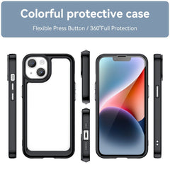 iPhone 15 Case Colorful Series Acrylic + TPU - Black