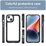 iPhone 15 Plus Case Colorful Series Acrylic + TPU - Black