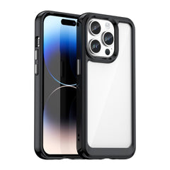 iPhone 15 Pro Case Colorful Series Acrylic + TPU - Black