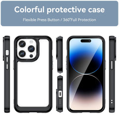 iPhone 15 Pro Case Colorful Series Acrylic + TPU - Black