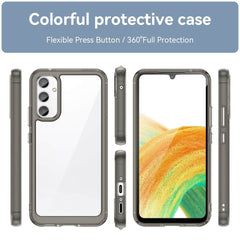 Samsung Galaxy A34 5G Case Colorful Series Acrylic - Transparent Grey