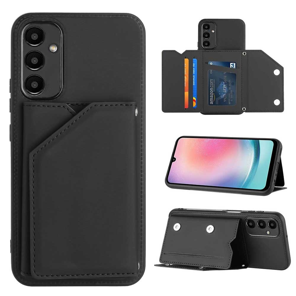 Samsung Galaxy A14 5G / 4G Case Double Buckle Magnetic - Black