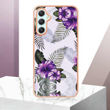 Samsung Galaxy A25 5G Case Electroplating IMD - Purple Flower