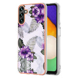 Samsung Galaxy A35 5G Case Electroplating IMD - Purple Flower