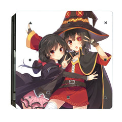 Fashion Sticker Icon Protective Film for PS4 Slim Megumin Design