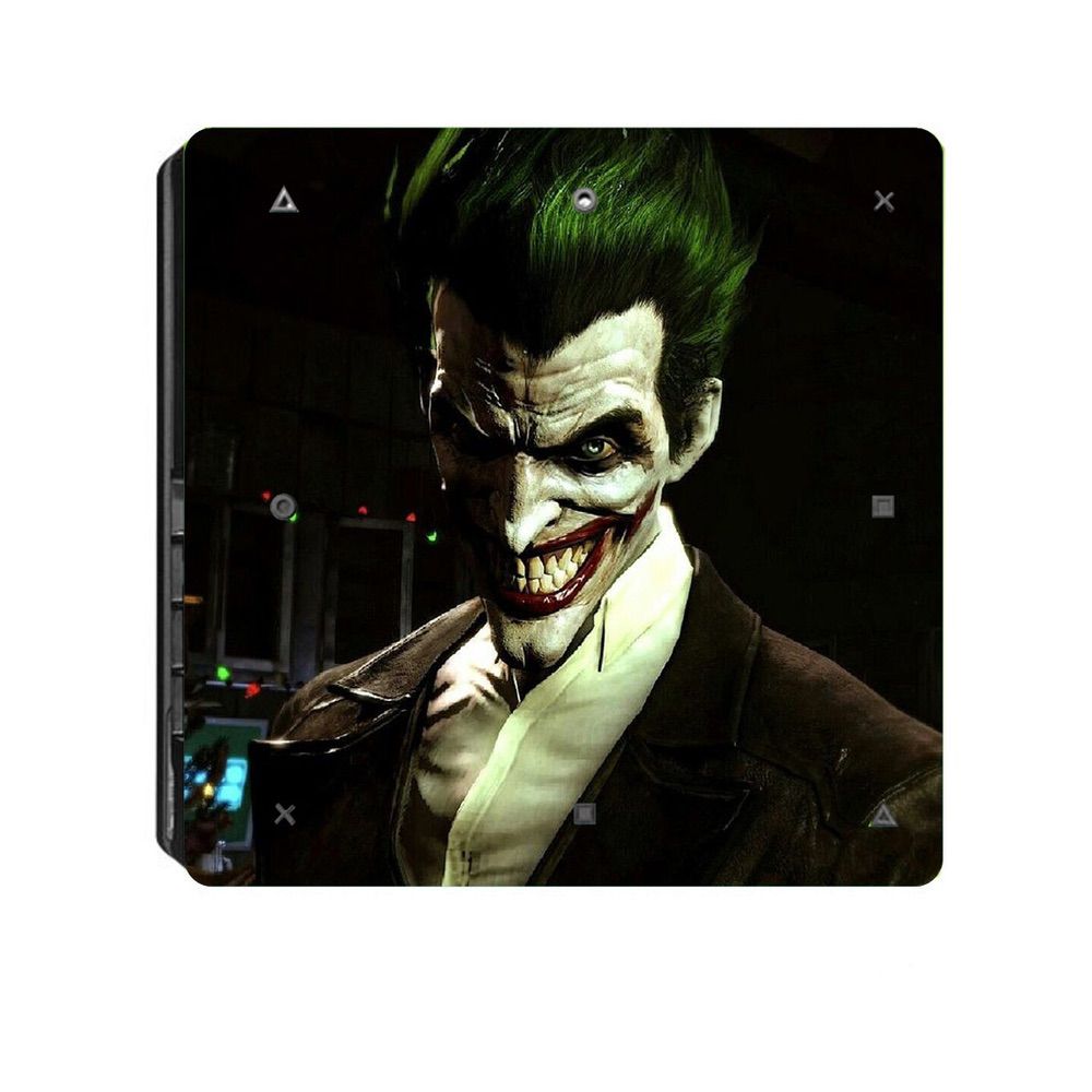 Fashion Sticker Scary Joker Skull Icon Protective Film for PS4 Slim