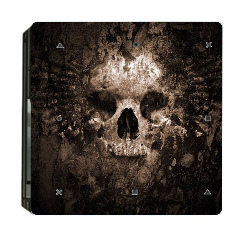 Fashion Sticker Scary Skull Protective Film for PS4 Slim