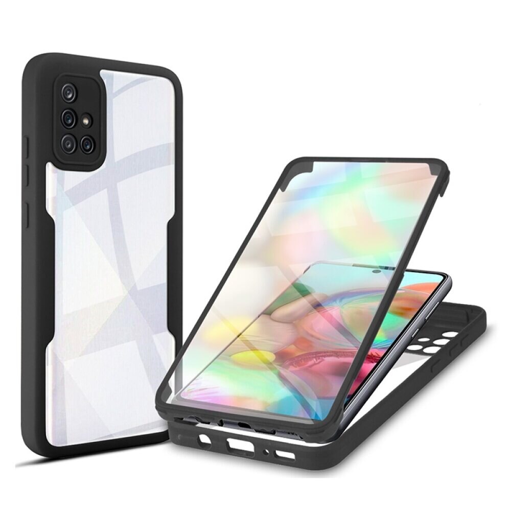 Samsung Galaxy A71 4G Case Made With Acrylic and TPU - Black