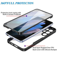 Samsung Galaxy S22 Ultra 5G Case Made With Acrylic and TPU - Black