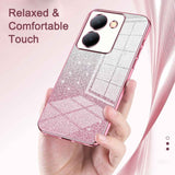 Vivo V27 Case Glitter Powder Shockproof - Silver