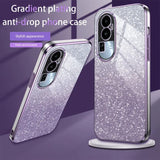 Oppo Reno10 Pro (China) Case Gradient glitter TPU - Silver