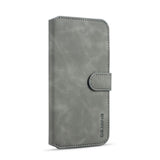 Huawei Y6 Pro Case DG MING Secure PU Leather Wallet - Grey