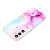 Samsung Galaxy A35 5G Case IMD Marble Pattern TPU - Pink Blue