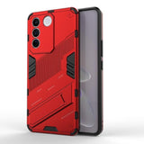 Vivo V27 Pro Case Invisible Holder TPU and PC - Red