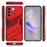 VIVO V27 / V27 Pro Case Invisible Holder TPU and PC - Red