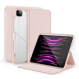 iPad Air 13 2024 Case 2-Fold Clear Acrylic PU Leather - Baby Pink