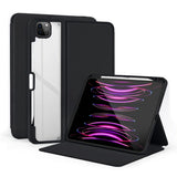 iPad Air 13 2024 Case 2-Fold Clear Acrylic PU Leather - Black