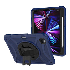 iPad Pro 11 2022/2021/2020 Case Shockproof With Pen Slot & Shoulder Strap - Navy Blue