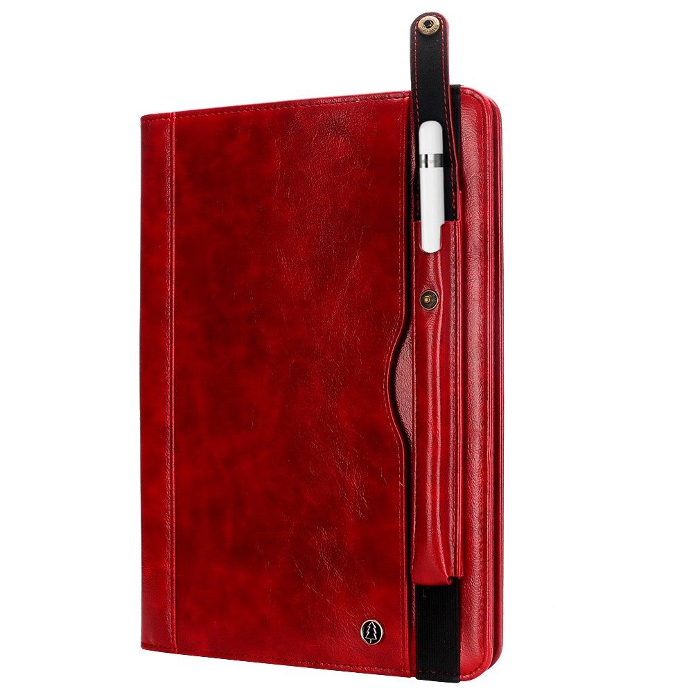 iPad Pro 12.9 2018 Case Crazy Horse Texture Multi-slot cards - Red