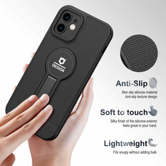 iPhone 11 case With Small Tail Holder Made With TPU + PC - Black