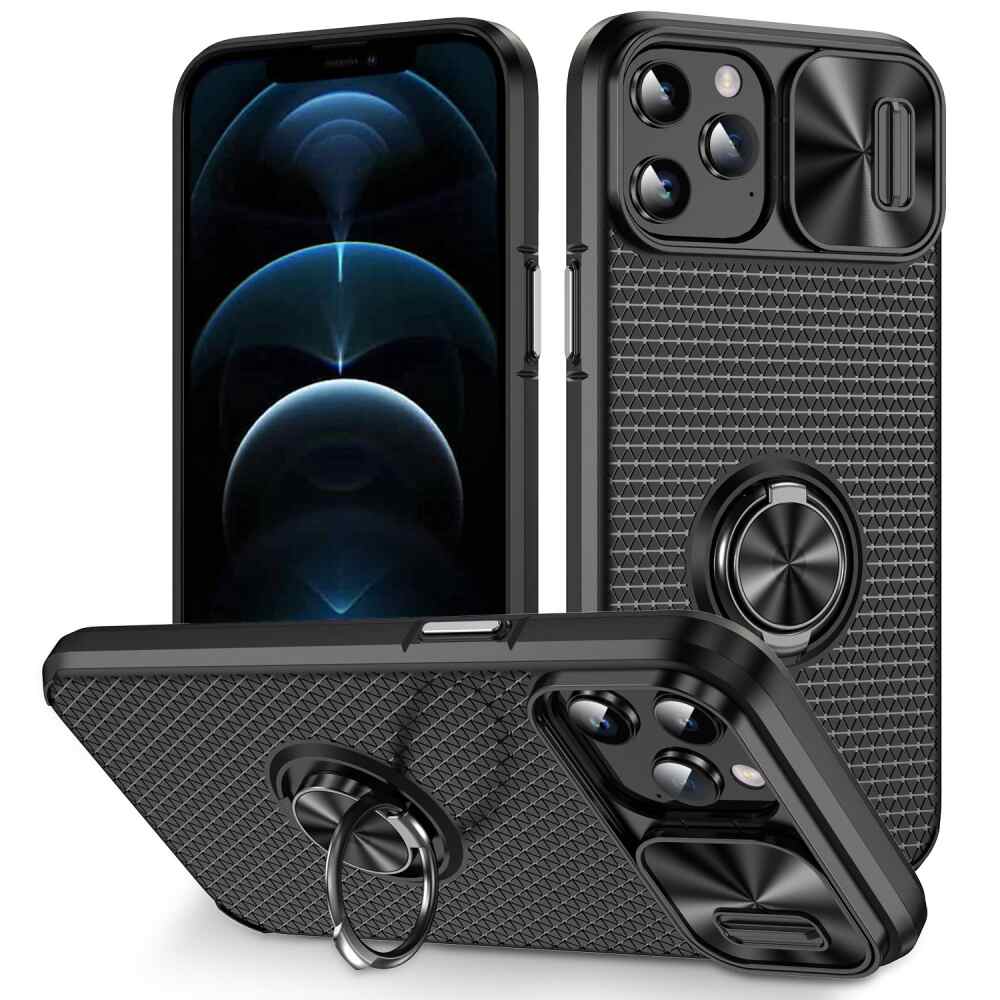 iPhone 11 Pro Case With Sliding Camshield Armor - Black