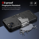 iPhone 13 Case 2 in 1 Shockproof TPU and PC - Black