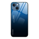 iPhone 13 Case Gradient Color Glass Protective - Blue Black