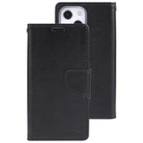 iPhone 13 Case MERCURY GOOSPERY New Bravo Diary - Black