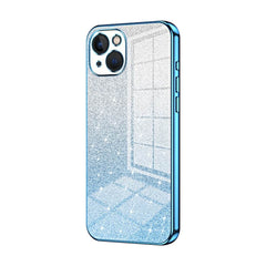 iPhone 13 Case Shockproof Glitter Electroplated - Blue