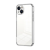 iPhone 13 Case Transparent Plating Fine Hole - Silver