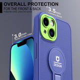 iPhone 13 Case With Small Tail Holder - Blue Green