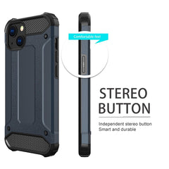 iPhone 14 Case Made With Shockproof PC TPU Material - Black