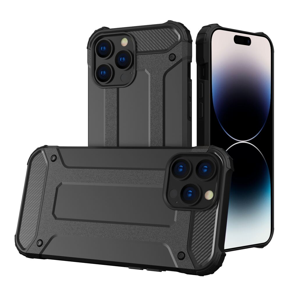 iPhone 14 Pro Max Case Made With Shockproof Soft TPU - Black