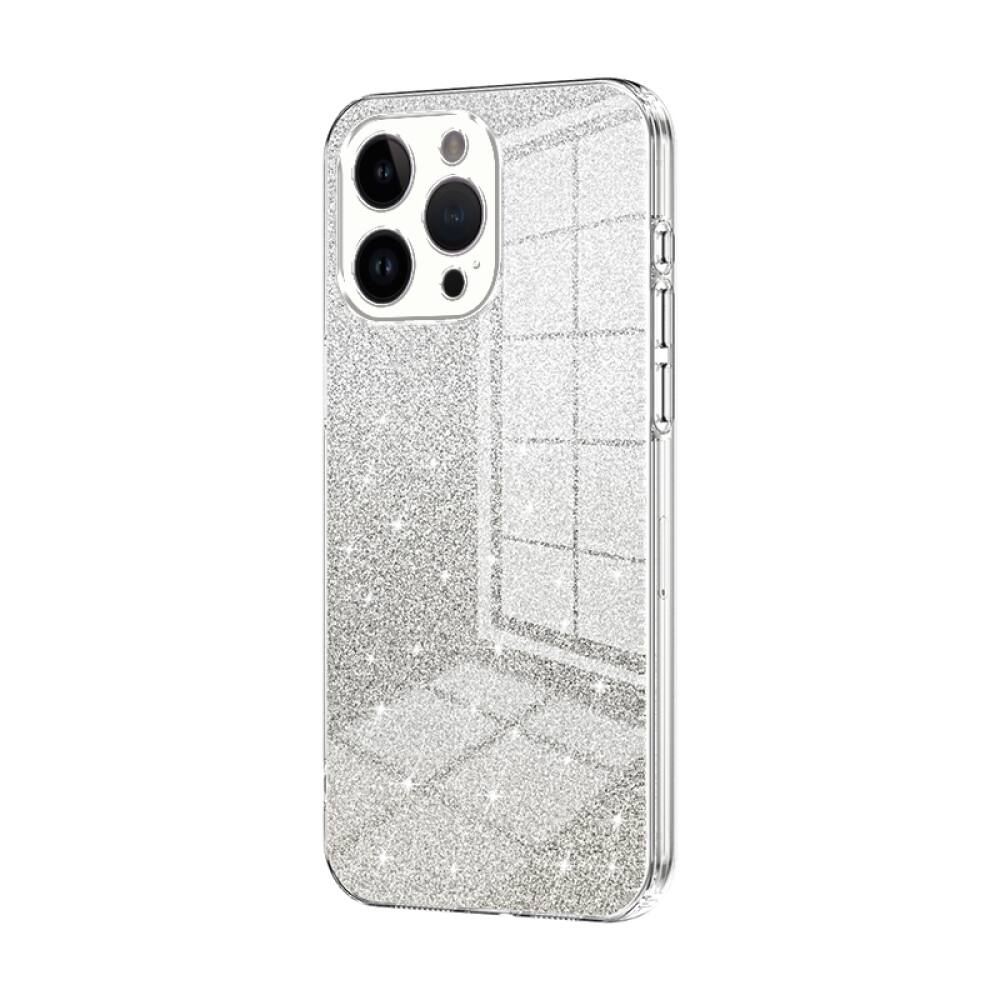 iPhone 14 Pro Max Case With Glitter Powder Shockproof - Transparent