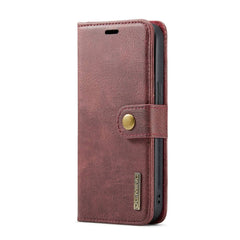 iPhone 15 Case DG.MING Magnetic Detachable Wallet Case - Red